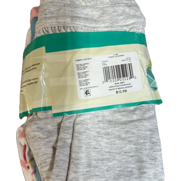 NWT Garanimals 3pk Pants 0-3 months - Picture 6 of 6